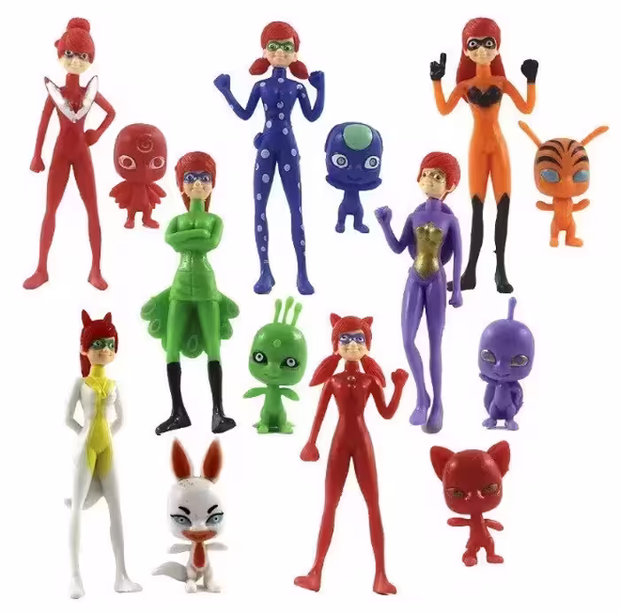 فیگور دختر کفشدوزکی Ladybug مجموعه 7 عددی