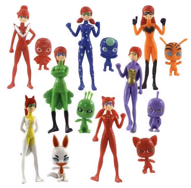 فیگور دختر کفشدوزکی Ladybug مجموعه 7 عددی