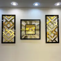 ساعت دیواری اِلِنسی مدل SD-080 کد AV027 به همراه آینه
