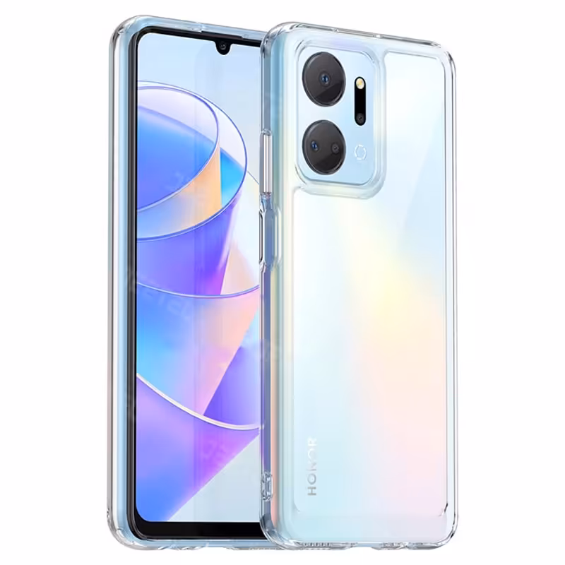 قاب شفاف Honor X7A مدل ژله ای محافظ لنزدار