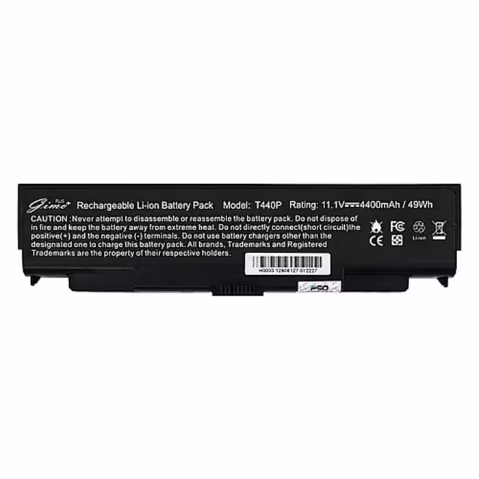 باتری لپ تاپ لنوو ThinkPad T440P-6Cell Gimo Plus - مشکی 49 وات ساعت