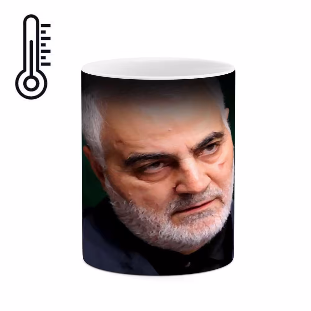 ماگ حرارتی طرح سردار شهید حاج قاسم سلیمانی  مدل mgph11717