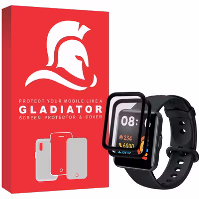 محافظ صفحه نمایش گلادیاتور مدل GWP2000 مناسب برای ساعت هوشمند شیائومی Poco Watch بسته دو عددی