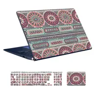  استیکر لپ تاپ توییجین و موییجین طرح Ethnic کد 04 مناسب برای لپ تاپ 15.6 اینچ به همراه برچسب حروف فارسی کیبورد 