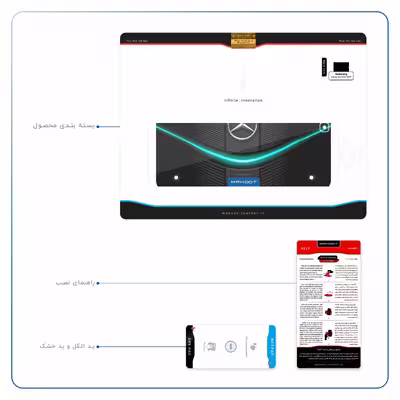برچسب پوششی ماهوت مدل Mercedes-Benz مناسب برای تبلت سامسونگ Galaxy Tab S2 9.7 2015 T815