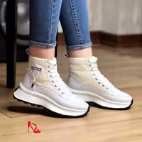 کفش کتونی اسپورت ساقدار دخترانه ضدآب سانتا (زیره پیو رویه چرم صنعتی)