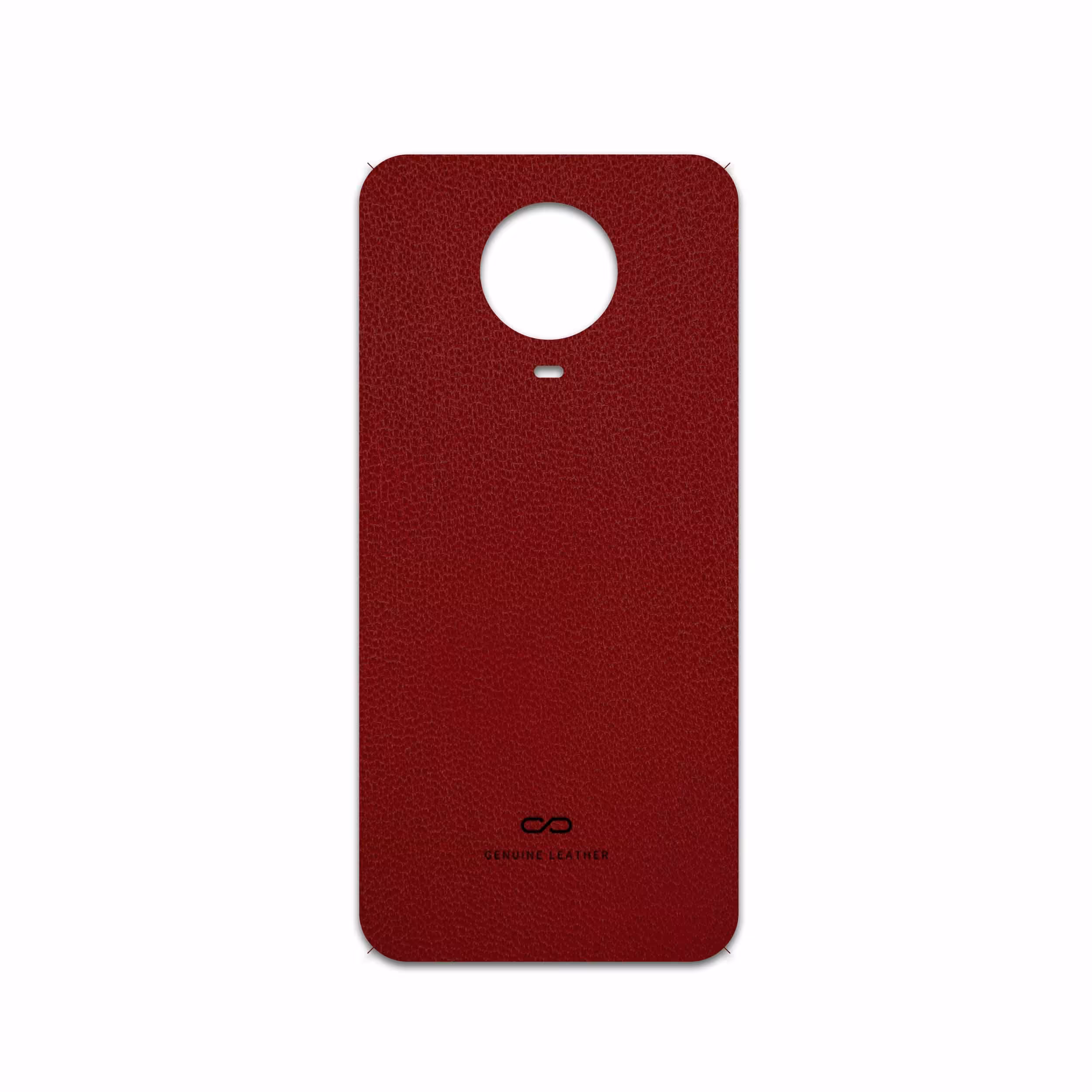 برچسب پوششی ماهوت مدل Red-Leather مناسب برای گوشی موبایل نوکیا G20