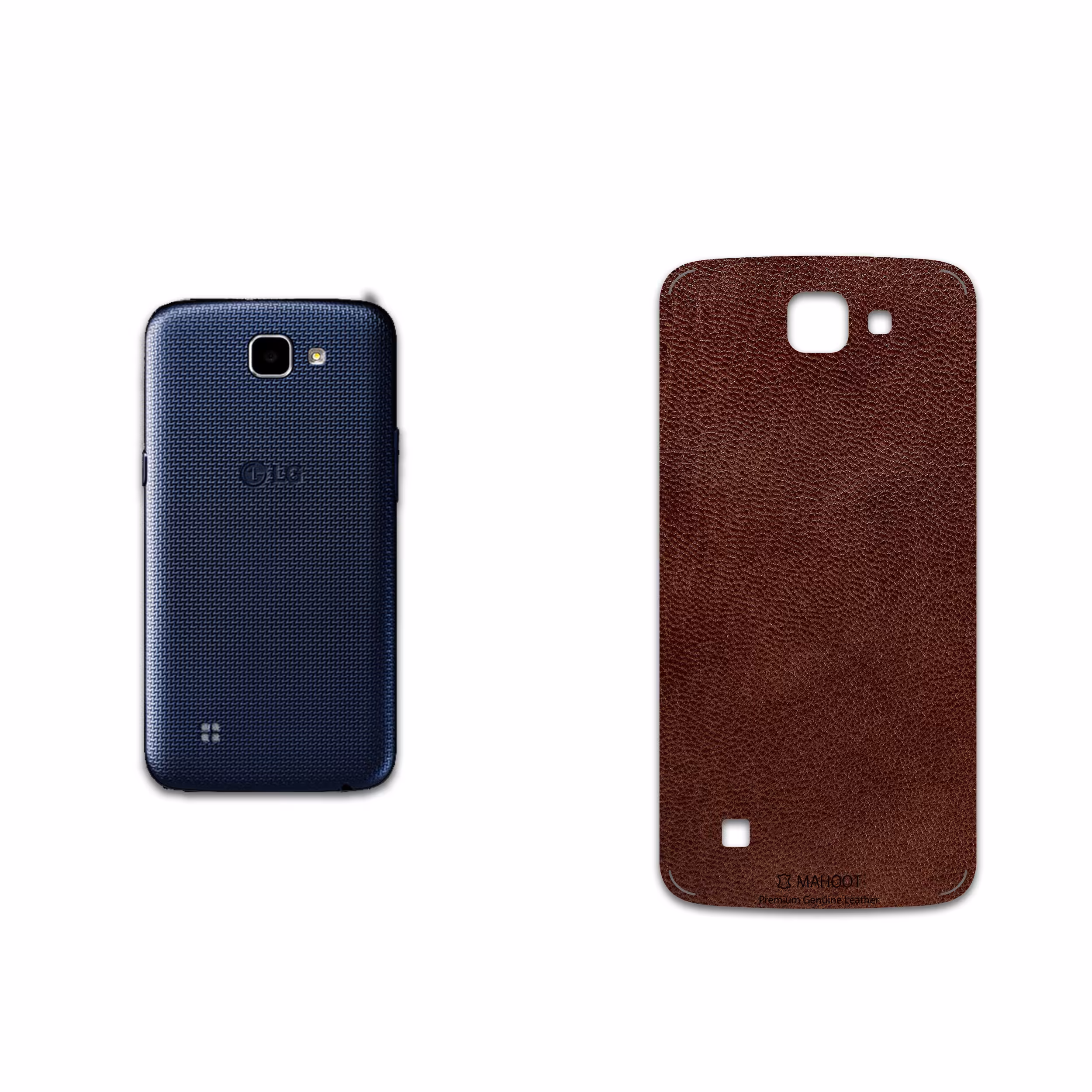 برچسب پوششی ماهوت مدل Natural-Leather مناسب برای گوشی موبایل ال جی K4