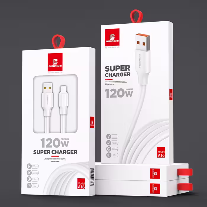 کابل تبدیل USB به لایتنینگ بیبوشی مدل A16 طول 1 متر