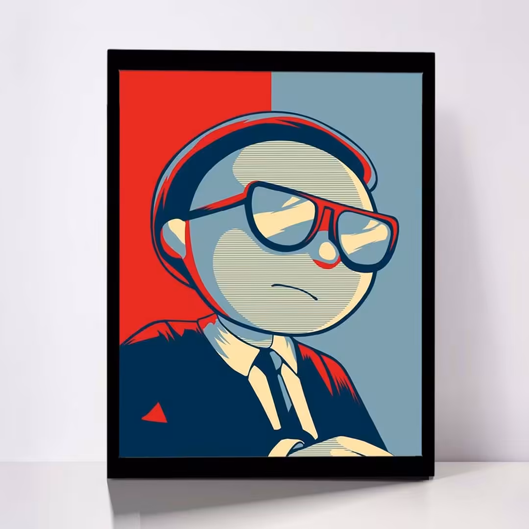 تابلو مدل Rick &amp; Morty کد F-1024