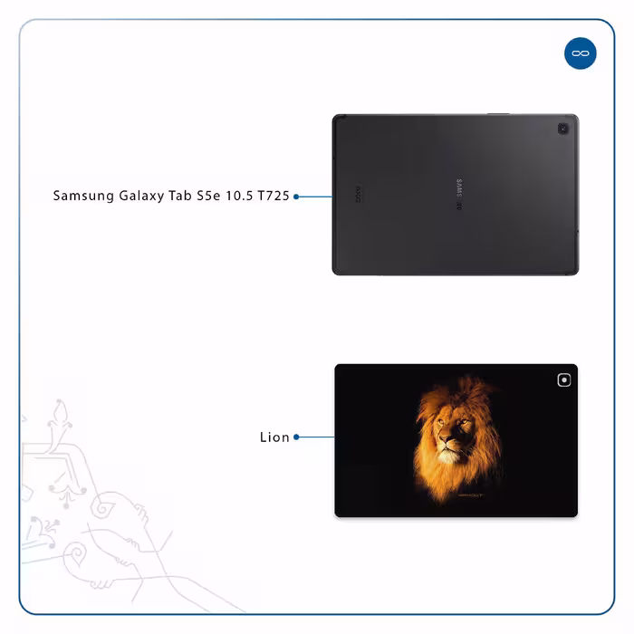 برچسب پوششی ماهوت مدل Lion مناسب برای تبلت سامسونگ Galaxy Tab S5e 10.5 2019 T725