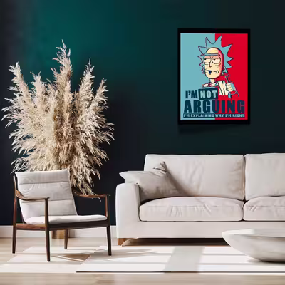 تابلو مدل Rick &amp; Morty کد F-1055