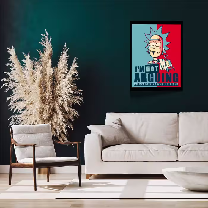 تابلو مدل Rick &amp; Morty کد F-1055