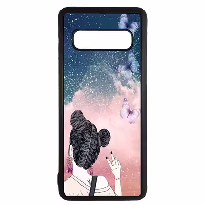 کاور طرح دختر کد 11050646 مناسب برای گوشی موبایل سامسونگ galaxy s10 plus