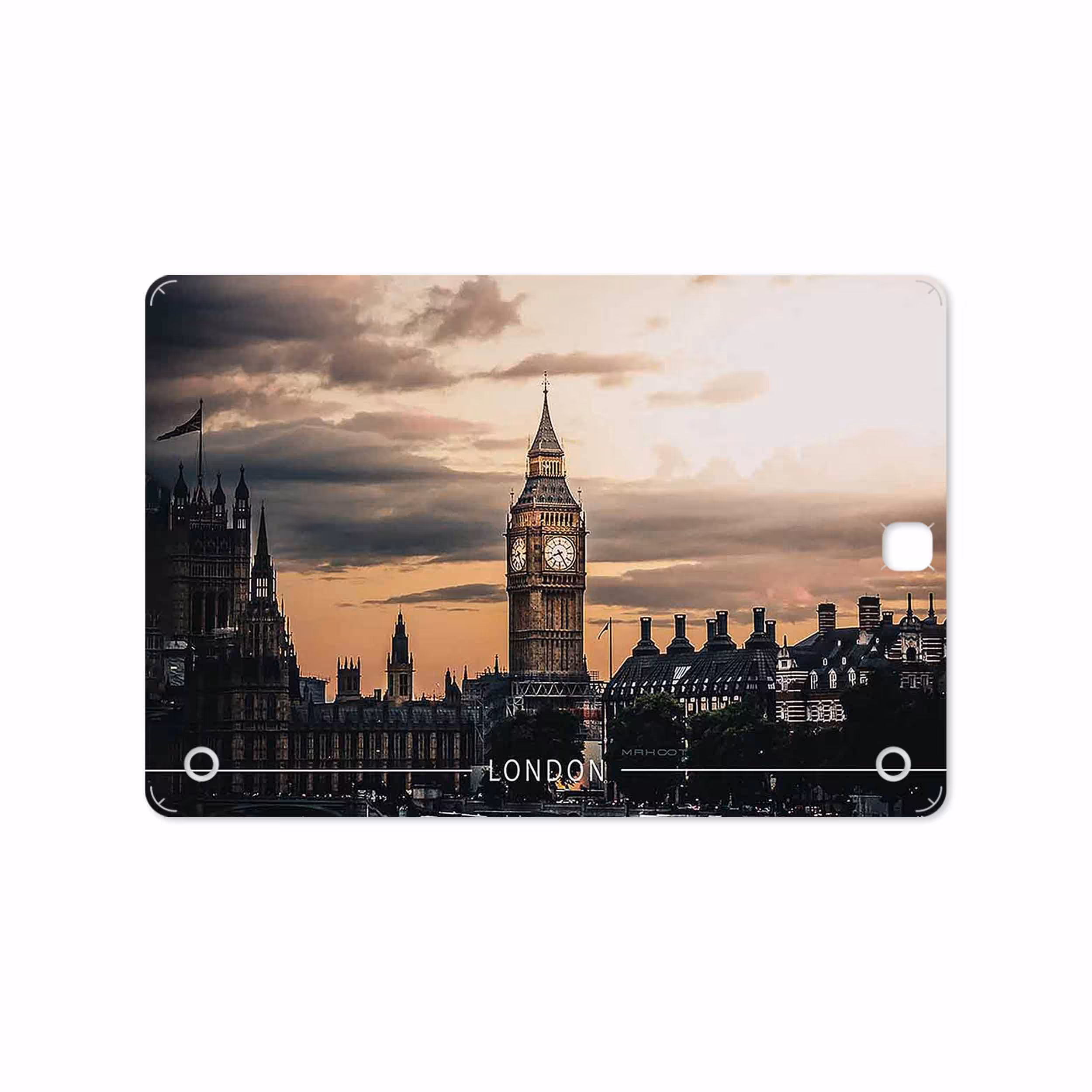 برچسب پوششی ماهوت مدل London City مناسب برای تبلت سامسونگ Galaxy Tab A 9.7 2015 T555