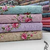 ملافه تترون نگین (طرح گل) با عرض 2 متر