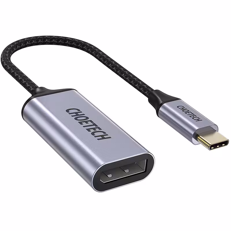 هاب CHOETECH چویتِک تبدیل USB-C به DP طول 20 سانتیمتر مدل HUB-H11 - Hiapple.ir