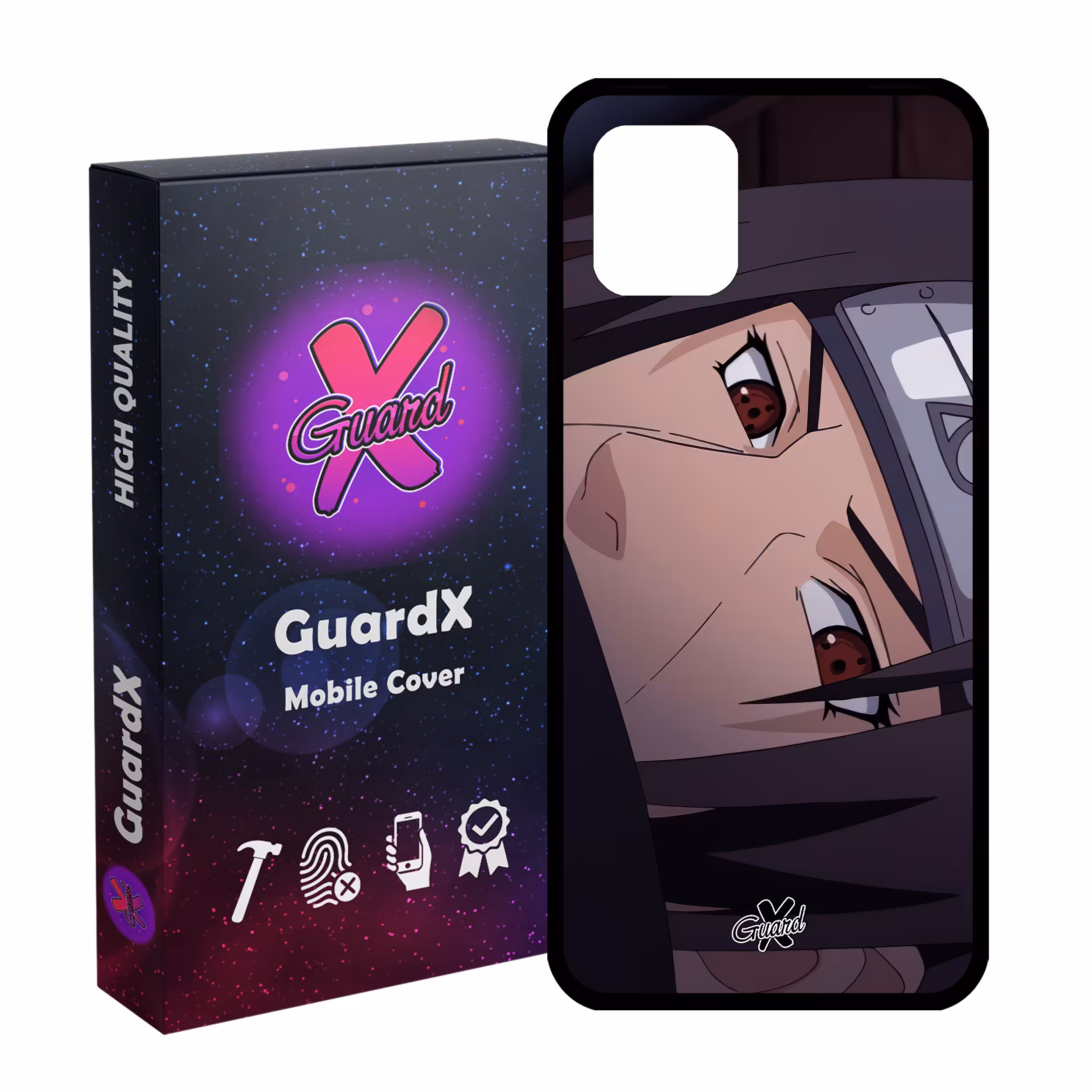 کاور گارد ایکس طرح Itachi Anime مدل Glass10475 مناسب برای گوشی موبایل سامسونگ Galaxy Note 10 Lite / A81
