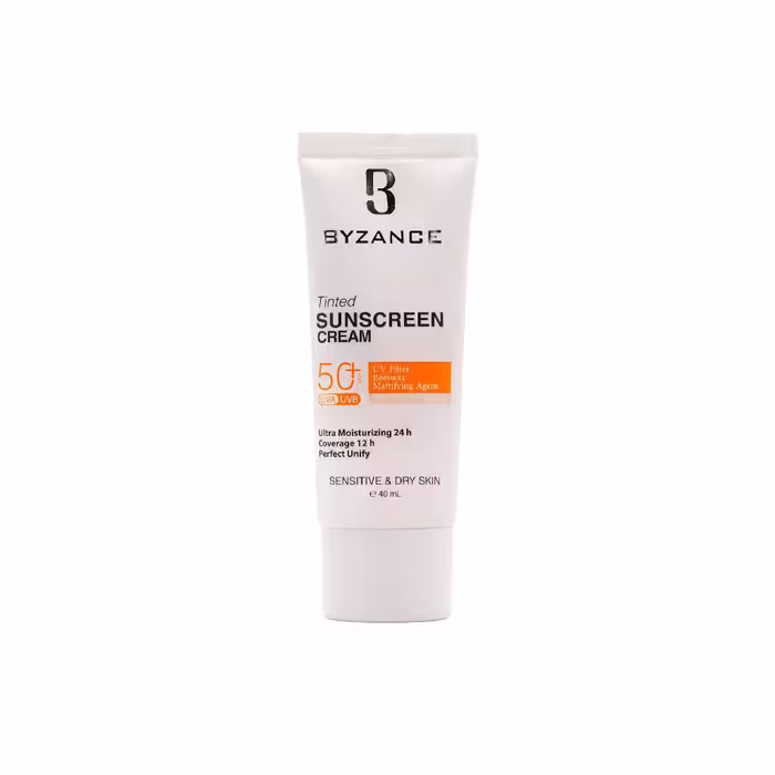 ضد آفتاب رنگی پوست خشک بیزانس SPF50