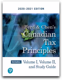 خرید و دانلود نسخه کامل کتاب Byrd &amp; Chen's Canadian Tax Principles, 2020-2021 Edition, Volumes I and II with Study Guide - Pdf