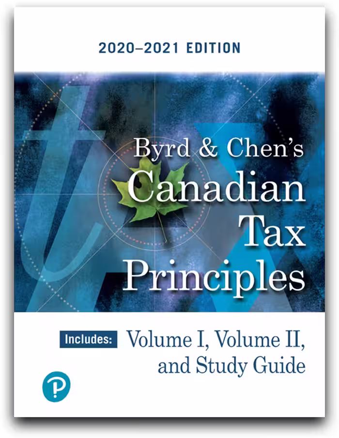خرید و دانلود نسخه کامل کتاب Byrd &amp; Chen's Canadian Tax Principles, 2020-2021 Edition, Volumes I and II with Study Guide - Pdf