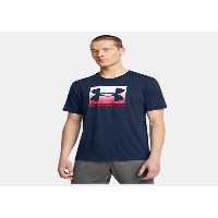تی شرت آبی مردانه پنبه به طور منظم تناسب یقه 408 Under Armour