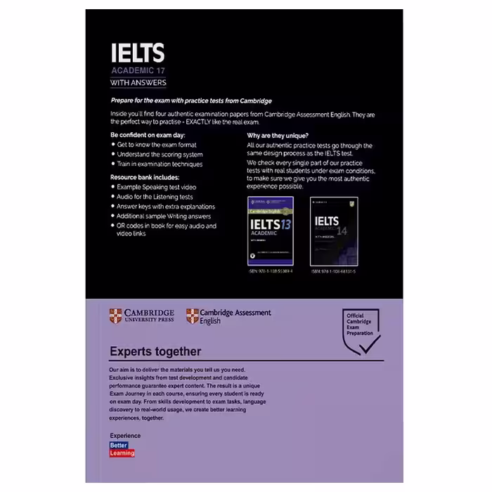 کتاب Cambridge IELTS 17 Academic اثر جمعی از نویسندگان انتشارات الوندپویان