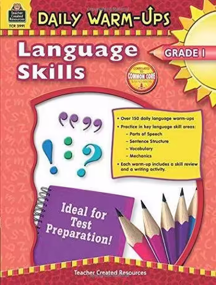 کتاب Daily Warm-Ups: Language Skills Grade 1