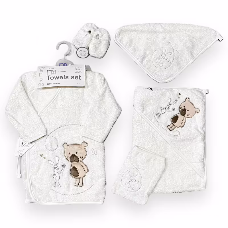 ست حوله نوزاد 5 تکه طرح خرس تدی مادرکر Mothercare