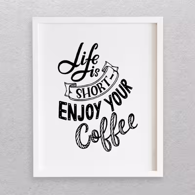 تابلو مدل نوشته انگلیسی طرح COFFEE کد 718