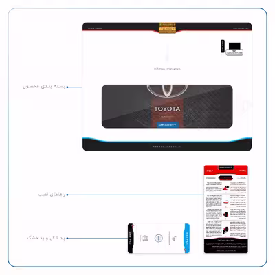 برچسب پوششی ماهوت مدل TOYOTA-Logo مناسب برای تبلت اپل iPad Pro 10.5 2017 A1709