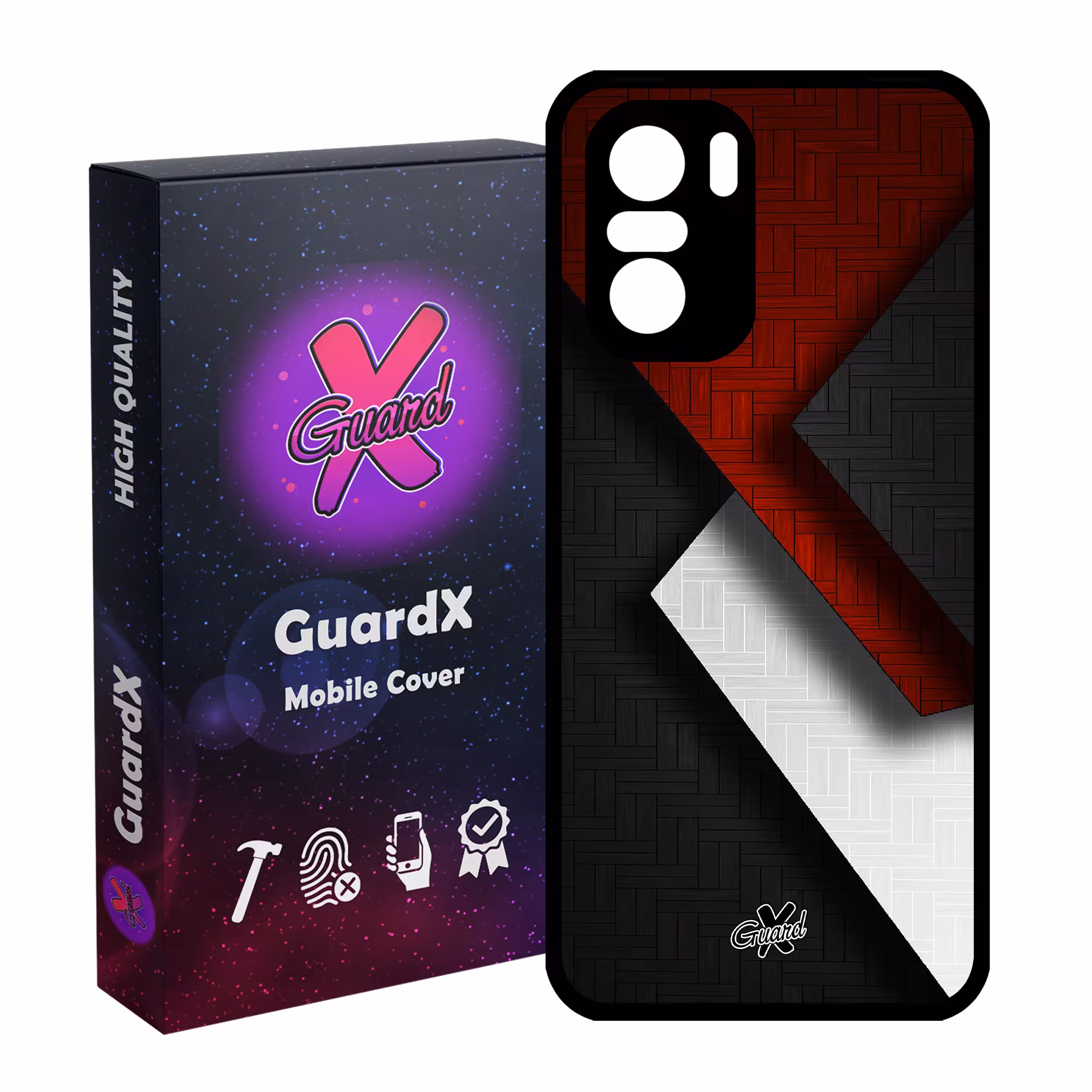کاور گارد ایکس طرح Shape مدل Glass10174 مناسب برای گوشی موبایل شیائومی Poco F3/MI 11X/MI 11X Pro/Redmi K40/K40 Pro