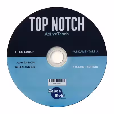 کتاب Top notch اثر Joan Saslow and Allen Ascher انتشارات زبان مهر 8 جلدی 