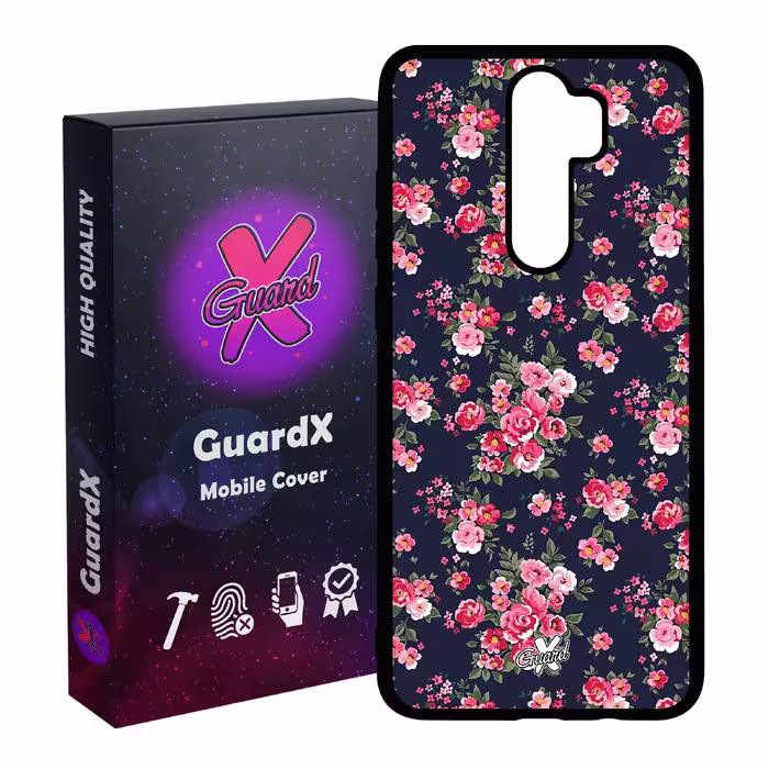 کاور گارد ایکس طرح Flower مدل Glass10130 مناسب برای گوشی موبایل شیائومی Redmi 9 / 9 Prime