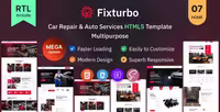 دانلود قالب Fixturbo فیکس توربو قالب HTML خدمات خودرو