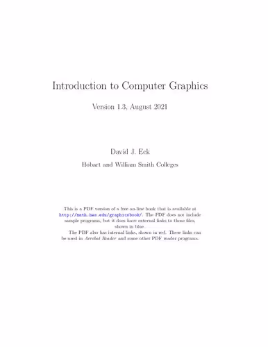 خرید و دانلود نسخه کامل کتاب Introduction to Computer Graphics