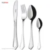 سرویس قاشق و چنگال 24 پارچه ناب استیل مدل Venice مات