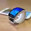 برچسب ماهوت طرح Graphite_Gold_Marble مناسب برای ساعت هوشمند سامسونگ Galaxy Gear S