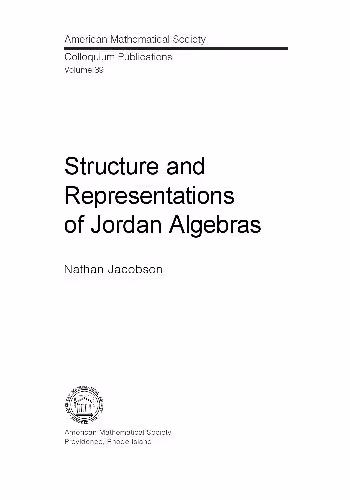 خرید و دانلود نسخه کامل کتاب Structure and Representation of Jordan Algebras