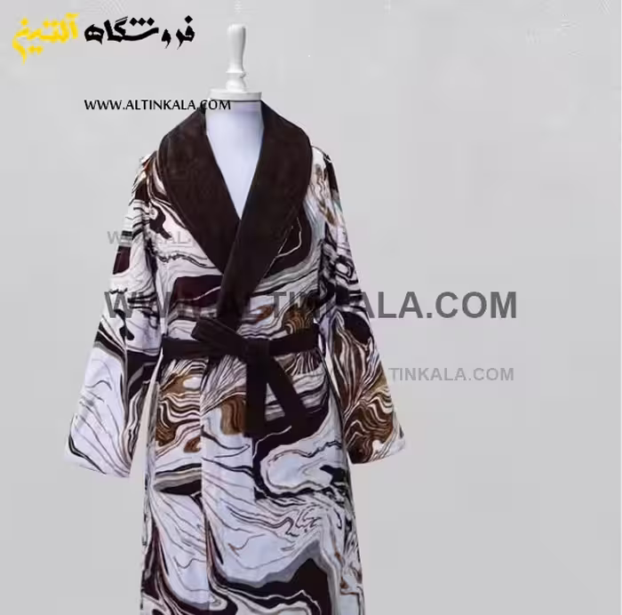 حوله تنپوش پودایران طرح پروا قهوه ای سایز 125