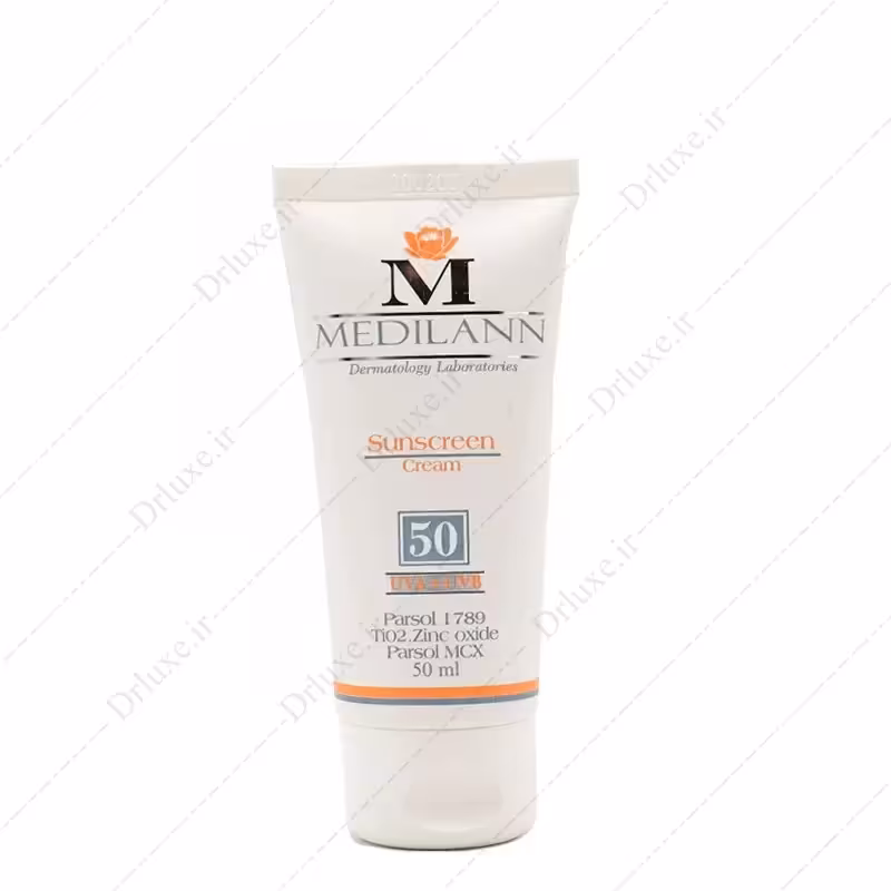 کرم ضد آفتاب SPF 50 بژ روشن مدیلن 50 میلی لیتر