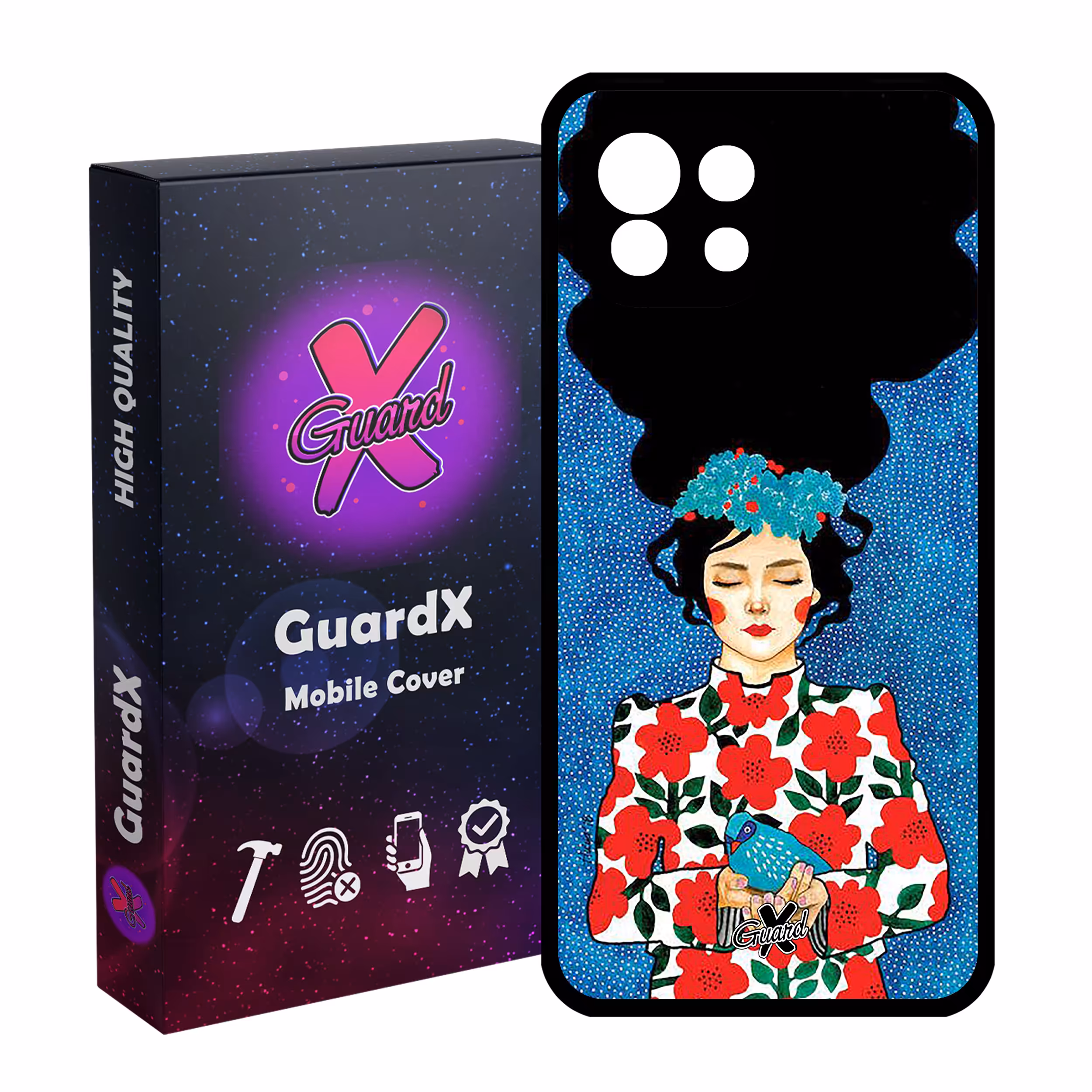 کاور گارد ایکس طرح Girl مدل Glass10137 مناسب برای گوشی موبایل شیائومی Mi 11 Lite