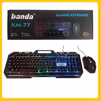 ماوس و کیبورد گیمینگ سیمی باندا Banda KM77