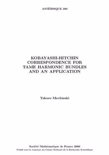 خرید و دانلود نسخه کامل کتاب Kobayashi-Hitchin correspondence for tame harmonic bundles and an application