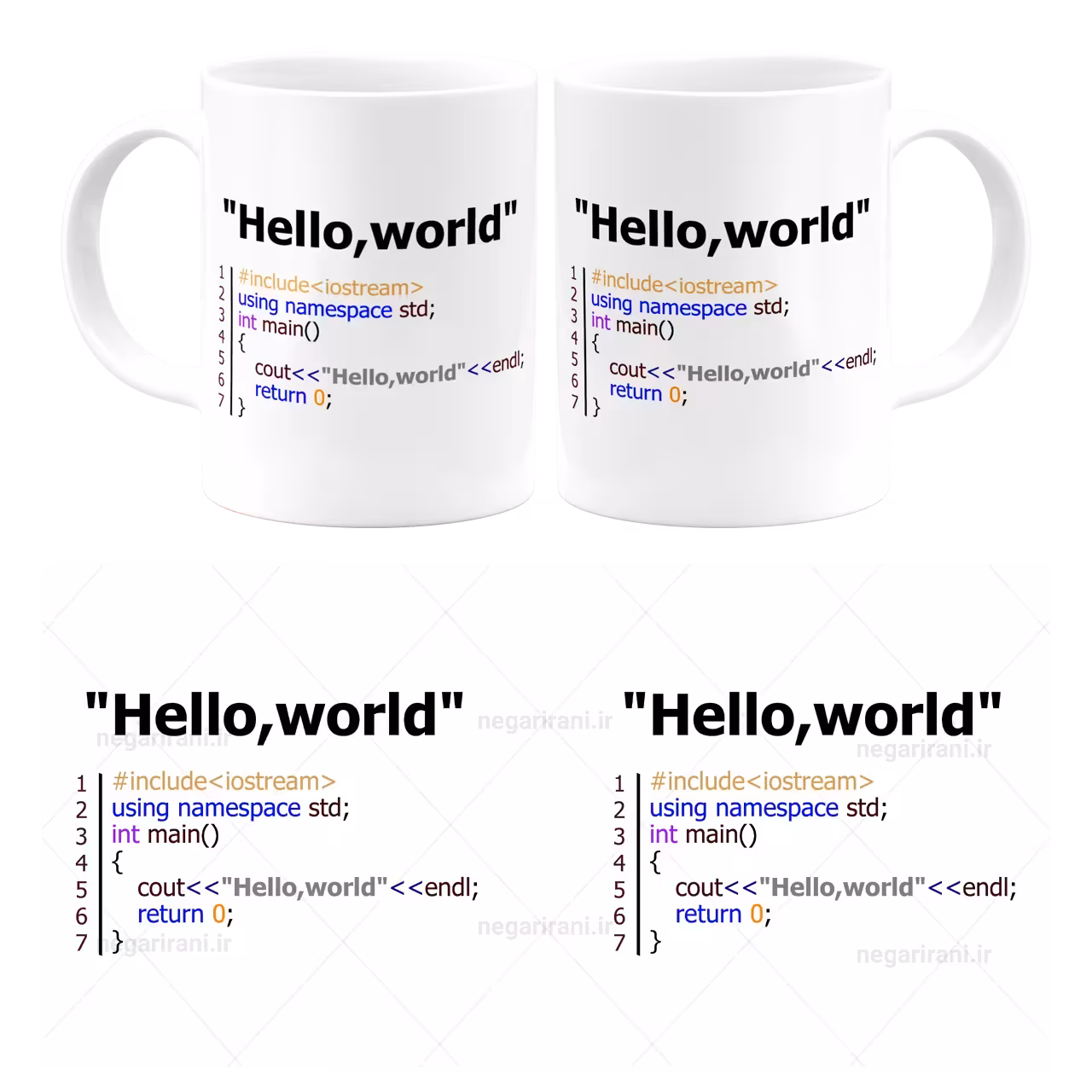 ماگ Hello World مدل Z26