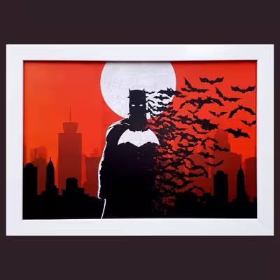 تابلو مدل بتمن کد batman comic W018