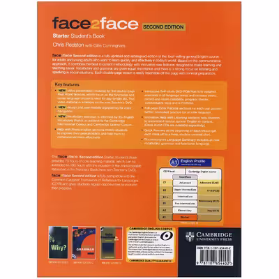 کتاب face 2 face Starter اثر Chris Redston and Gillie Cunningham انتشارات زبان مهر