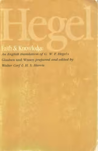 خرید و دانلود نسخه کامل کتاب Faith and Knowledge (English and German Edition)