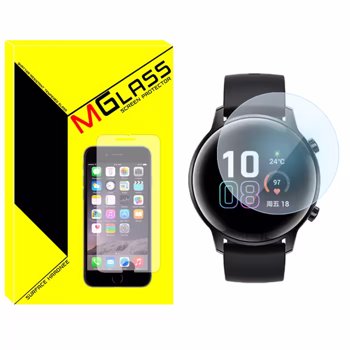 محافظ صفحه نمایش شیشه‌ای ام گلس مدل SH-MG مناسب برای ساعت هوشمند آنر Magic 2 42mm