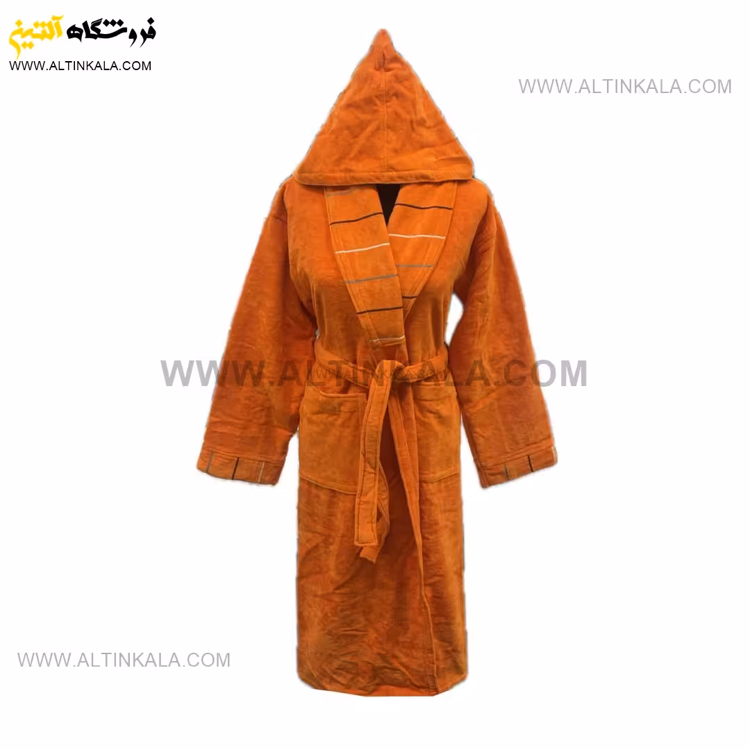 حوله پالتویی برق لامع طرح آلفا نارنجی سایز 125